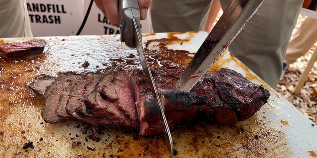 The main course at the Libation Station was 120 pounds of London Broil.