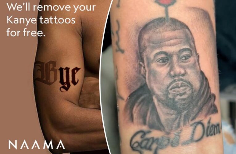 Tattoo removal studio will remove Kanye West ink for free