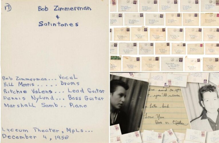 Bob Dylan’s collection of love letters sold at auction for $670K