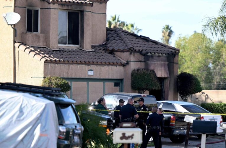 California suspect killed 3 and torched house before being shot dead by cops