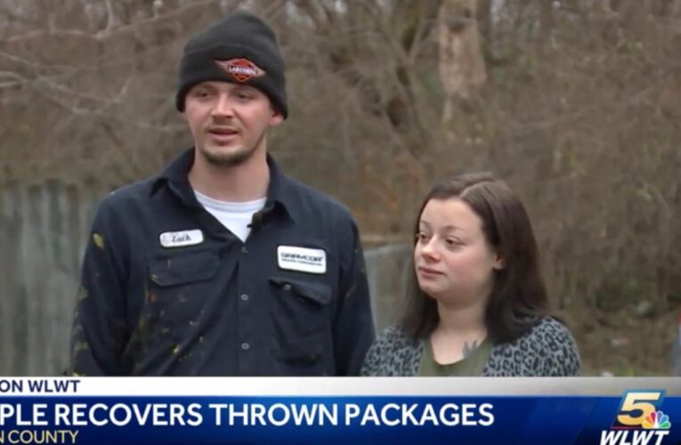 Ohio couple delivers FedEx packages after driver dumps them