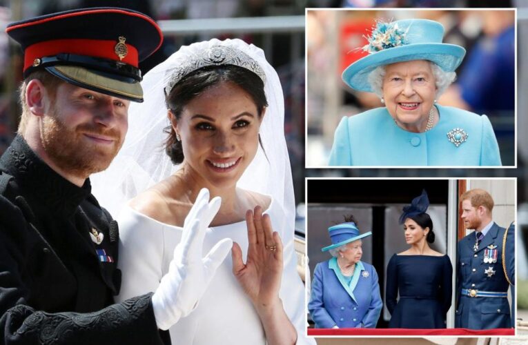 Queen Elizabeth worried Prince Harry was too in love with Meghan Markle