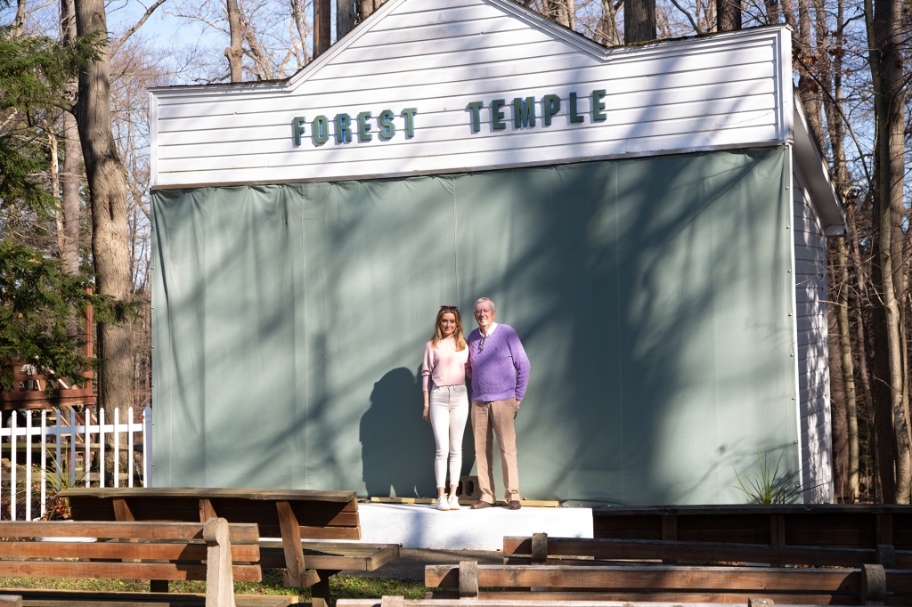 Rikki and Dick Schlott pay homage to their ancestors in the exact same place where they once worshipped.