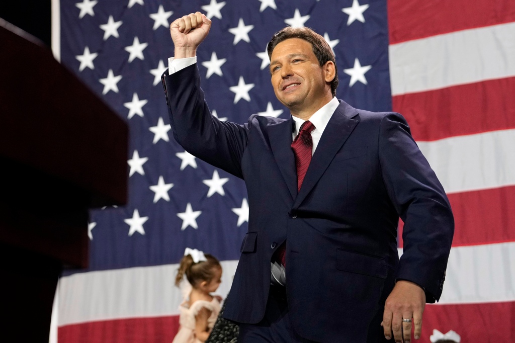 The poll found that 43% of Americans would prefer Florida Gov. Ron DeSantis win the GOP presidential nomination over Trump.