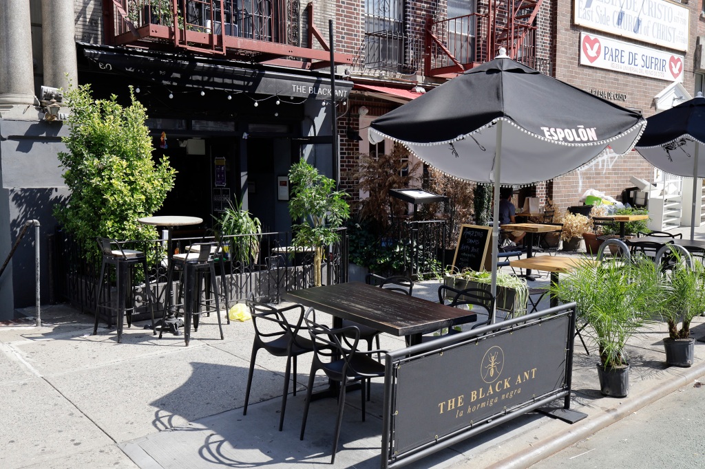 The Black Ant at 60 2 Avenue was the scene of a slashing, where Kelsey Grammer’s actress daughter Spencer was slashed in the arm when she and her friend confronted a drunken man with a blade. New York, NY July 25, 2020 (Kevin C Downs for the New York Post)