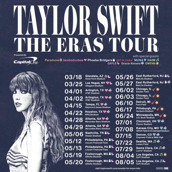 Taylor Swift announces Eras Tour