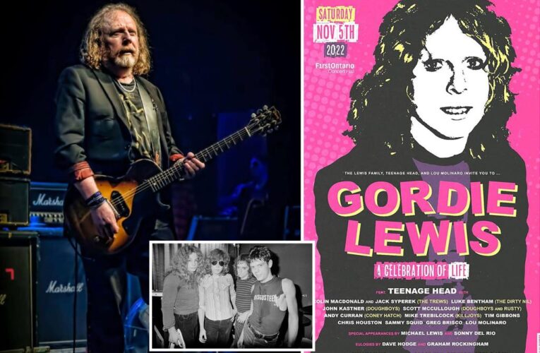 Teenage Head guitarist Gord Lewis murdered by own son to be remembered by bandmates in tribute gig