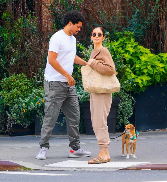 Trevor Noah and Minka Kelly are spotted on a stroll after a reported split in May.
