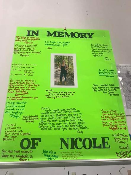 Nicole Hammond memorial