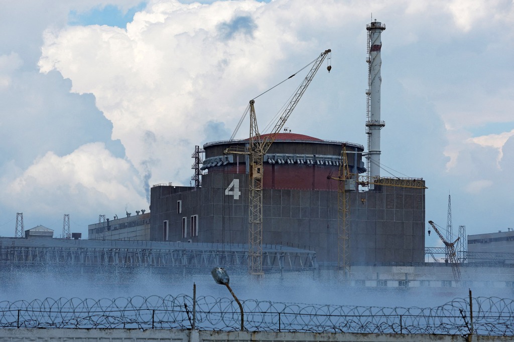  A view shows the Zaporizhzhia Nuclear Power Plant in the course of Ukraine-Russia conflict.