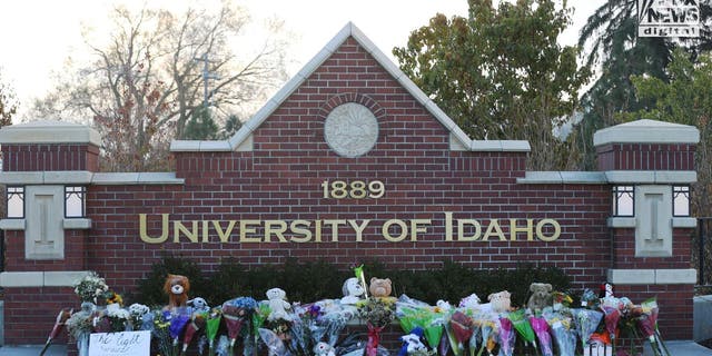 General views of the memorial at the University of Idaho on Thursday, November 17, 2022, for the four students were murdered in Moscow, Idaho over the weekend. 