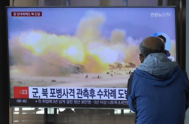 North Korea fires over 100 artillery rounds in military drill