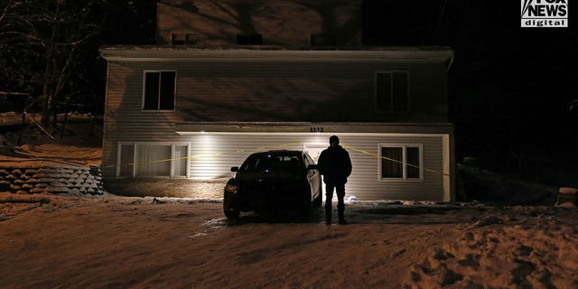 General view of the home at 1112 King Road in Moscow, Idaho on Saturday, December 3, 2022. The home was the scene of a quadruple murder on November 13, the victims were all students from the University of Idaho.