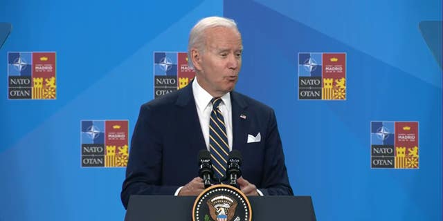 President Joe Biden holds a press conference.