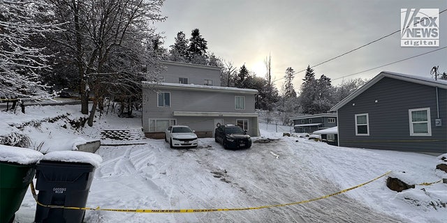 Front view of the house where four Idaho students were killed on Nov. 13. 