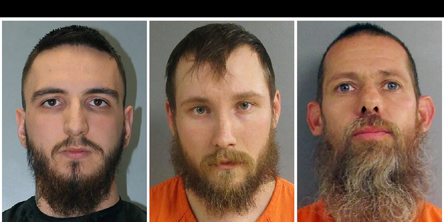 This combo of undated file images show, from left, Paul Bellar, Joseph Morrison and Pete Musico. They recently were sentenced for backing the foiled plot.