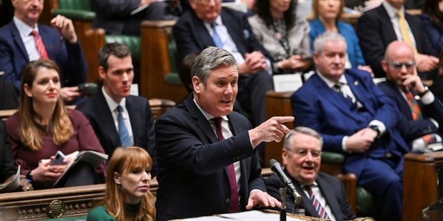 British Labour Party leader Keir Starmer speaks at the House of Commons in London Dec. 7, 2022. 