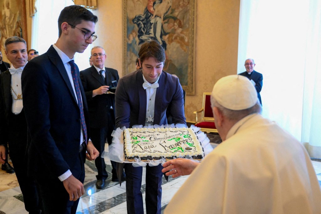 Pope Francis celebrated his 86th birthday at the Vatican on Saturday.