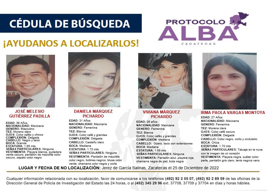 Daniela Márquez’s sister Viviana and cousin Irma Vargas did not return to the Colotlán home as planned.