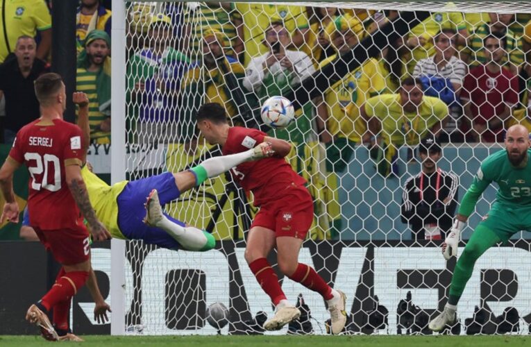 Richarlison scissor kick for Brazil against Serbia voted best goal of Qatar 2022 World Cup