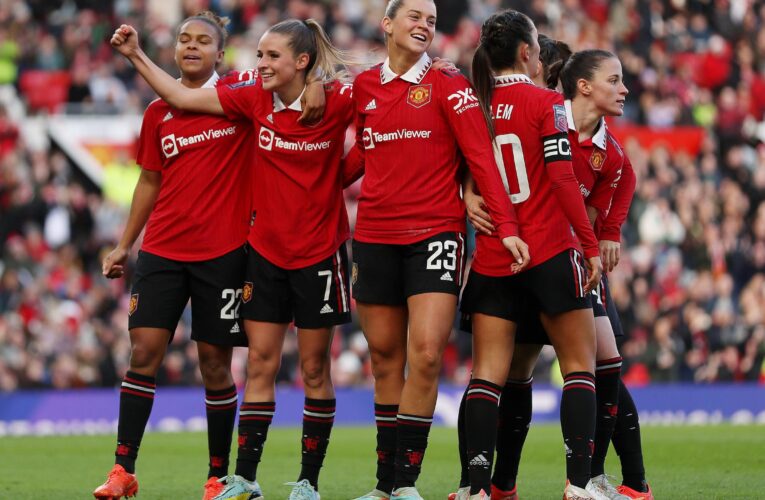 Rampant Manchester United thrash Aston Villa to go top of Women’s Super League, Chelsea to play later