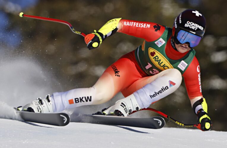 Corinne Suter wins Super G at Lake Louise with Sofia Goggia down in fifth in World Cup event