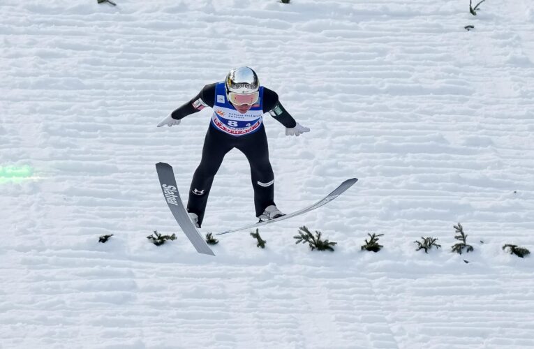 Anze Lanisek claims third gold of FIS Ski Jumping World Cup season as the title race hots up