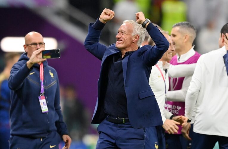 ‘We got a bit lucky’ – Olivier Giroud and Didier Deschamps say France showed guts in England win at World Cup