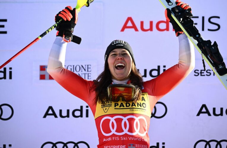 Wendy Holdener grabs World Cup slalom glory in Sestriere as Petra Vlhova throws away lead again