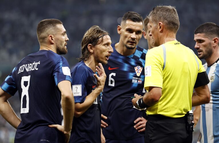 Luka Modric says referee was a ‘disaster’ in Croatia’s World Cup loss to Argentina, wishes Lionel Messi luck