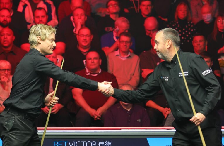 ‘Best in the world’ – Mark Williams praises Neil Robertson after epic English Open quarter-final encounter