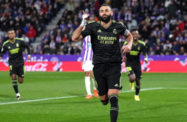Real Valladolid 0-2 Real Madrid: Karim Benzema fires champions to victory on the road