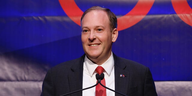 Republican gubernatorial nominee Rep. Lee Zeldin of New York addresses supporters at his election night party Nov. 9, 2022, in New York, N.Y. 