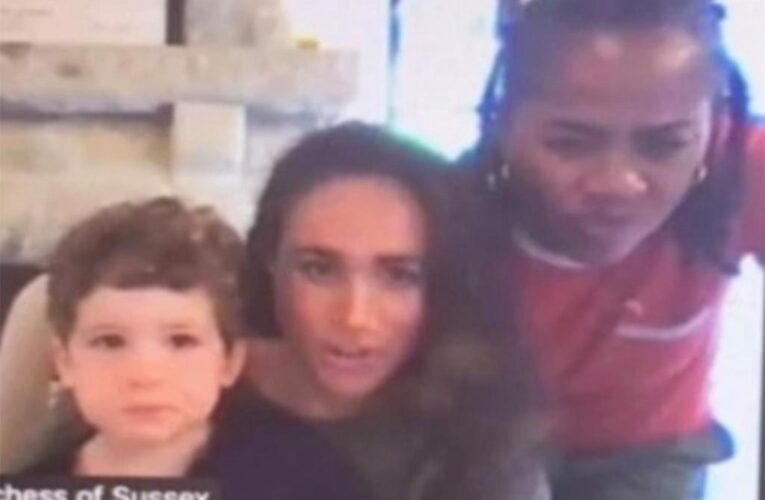 Archie makes surprise cameo in photo with Meghan Markle