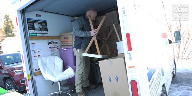 Belongings of the victims of the University of Idaho quadruple homicide are removed from a house in Moscow, Idaho, Wednesday, December 7, 2022.