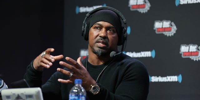 Brian Dawkins attends SiriusXM at Super Bowl LIII Radio Row Jan. 31, 2019, in Atlanta.