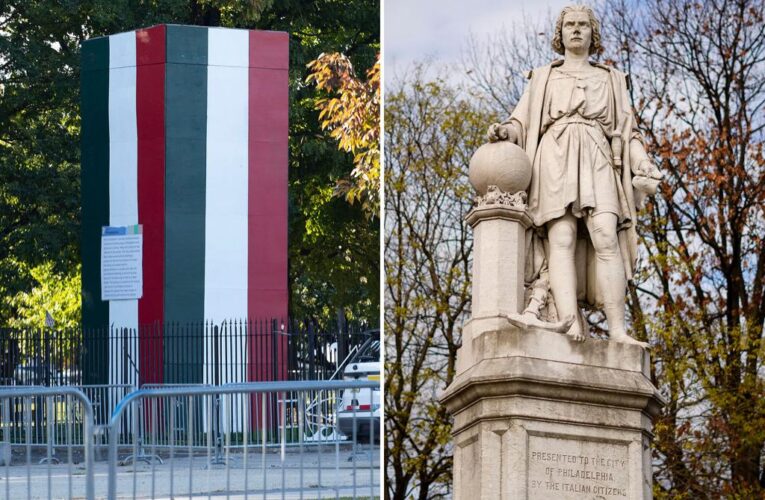 Philadelphia forced to remove box covering Columbus statue