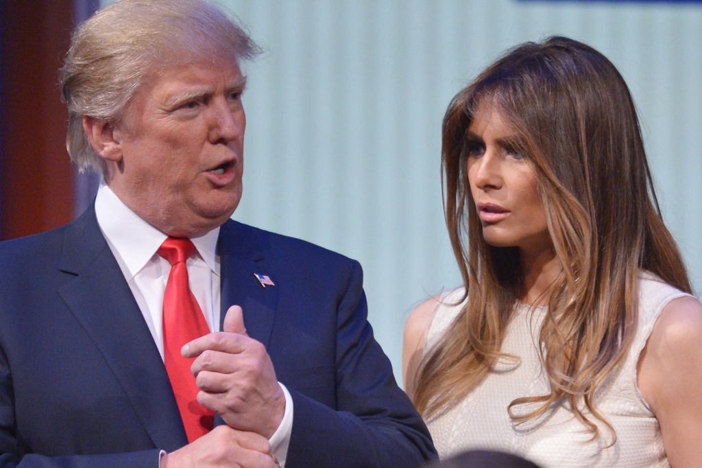 Former President Donald Trump and former first lady Melania Trump in August 2015.