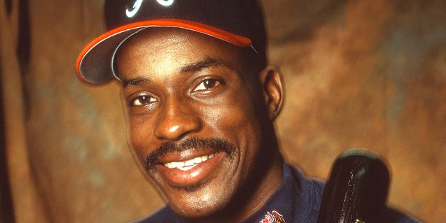 Fred McGriff of the Atlanta Braves poses for this portrait during Major League Baseball spring training circa 1995.