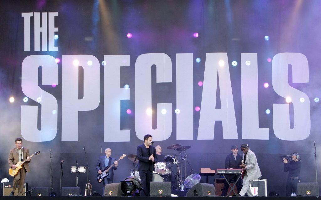 (L-R) Roddy Beyers, Horace Panter, Terry Hall and Lynval Golding of The Specials  perform on day three of Pinkpop Festival at Megaland on May 28, 2012, in Landgraaf, Netherlands.