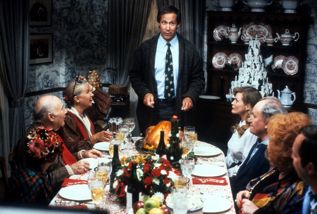 Chevy Chase in a scene from "National Lampoon's Christmas Vacation."
