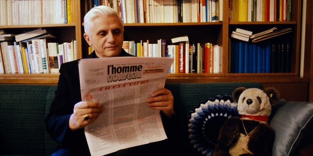 Pope Benedict XVI at his Vatican residence in November 1985, Italy.