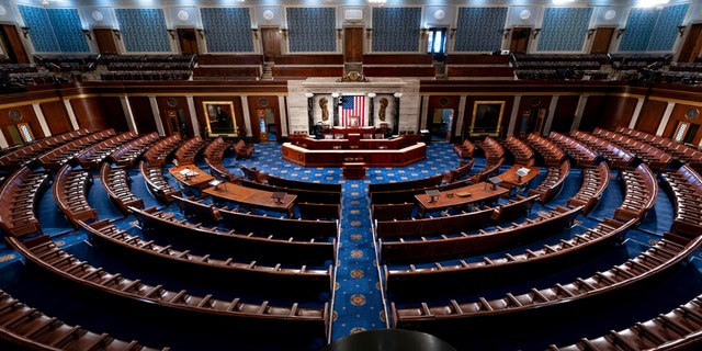 The chamber of the House of Representatives at the Capitol in Washington, Feb. 28, 2022.