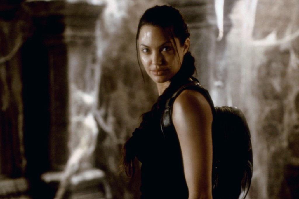 Angelina Jolie in "Tomb Raider" in 2001.