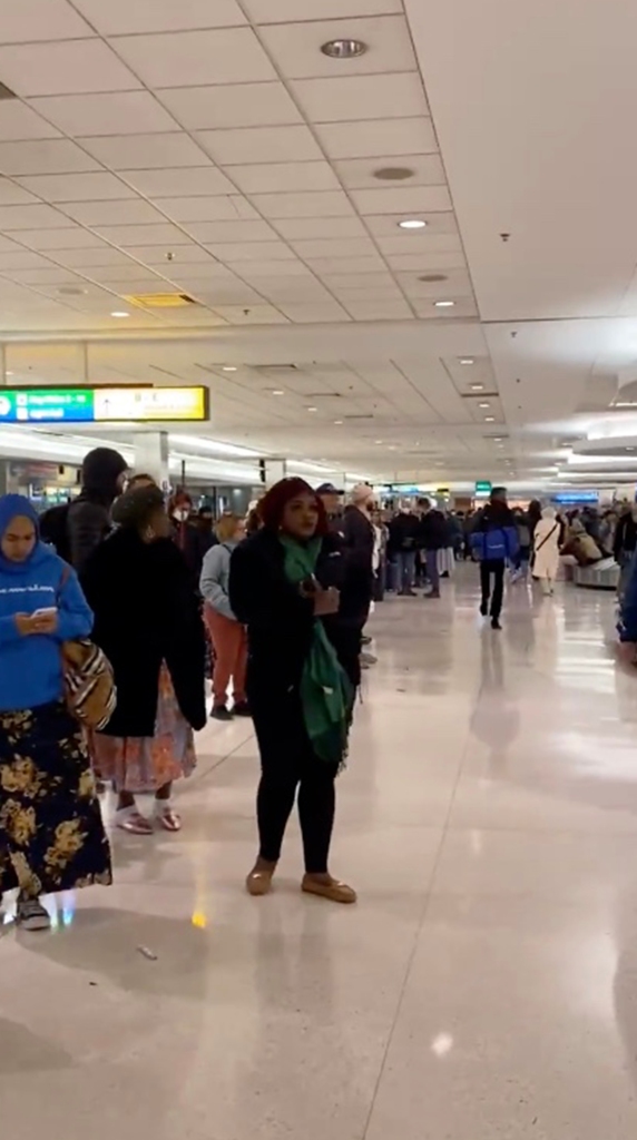 Video of huge lines waiting for luggage in Baltimore.