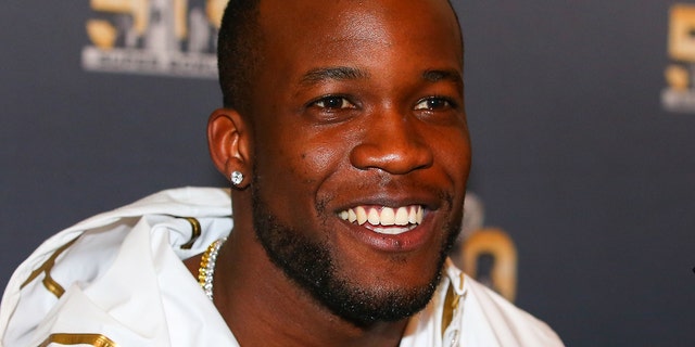 Denver Broncos running back Ronnie Hillman (23) during the Super Bowl 50 Denver Broncos press conference held at the Santa Clara Marriott in Santa Clara California.