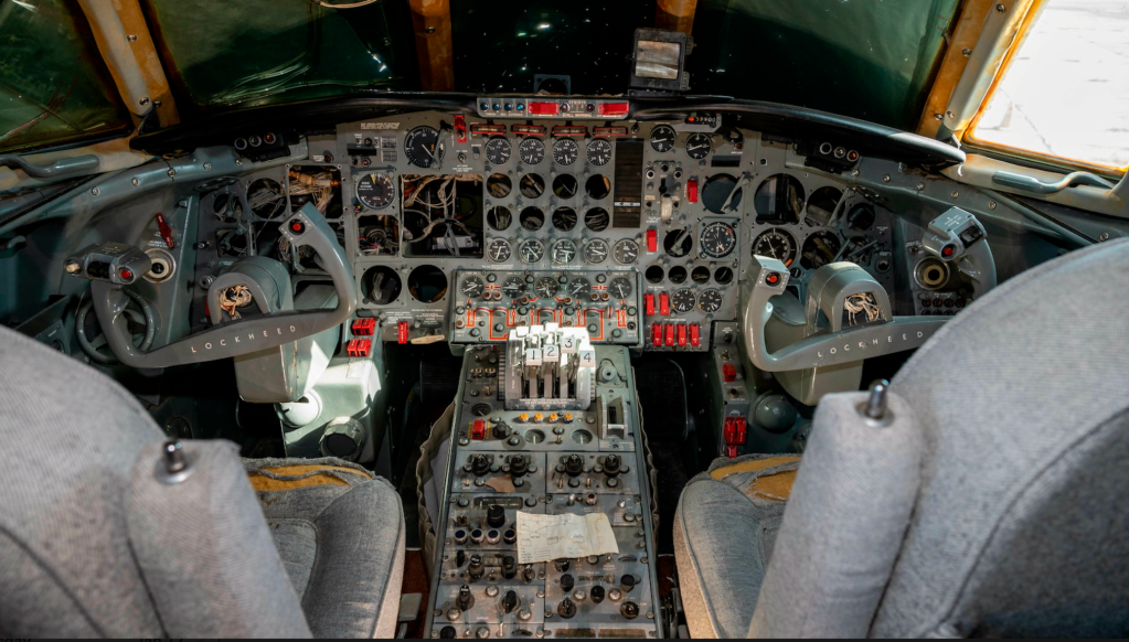 The cockpit.