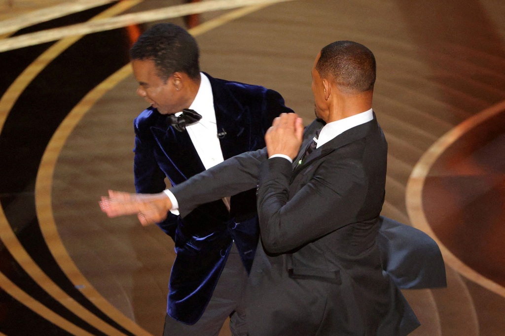 Will Smith shocked the Oscars audience when he slapped presented Chris Rock. 