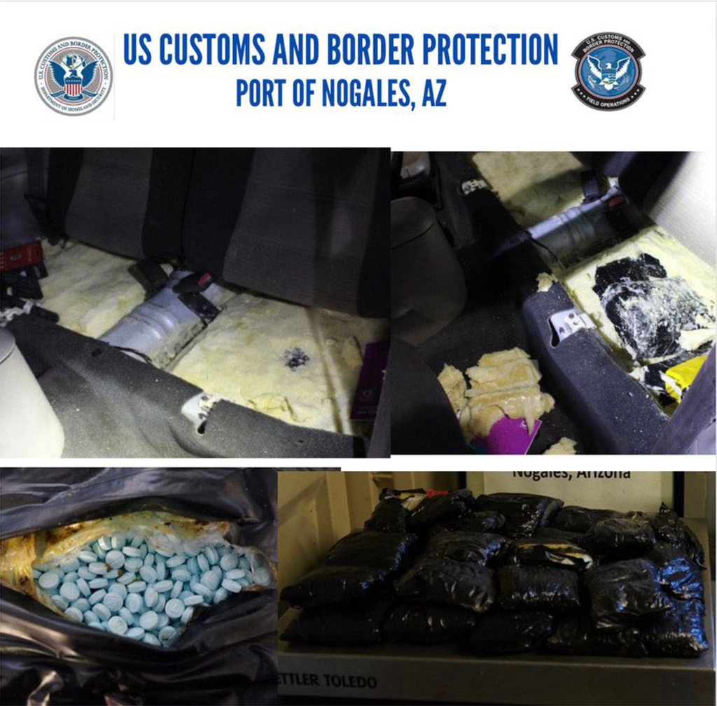 CBP officers found two vehicles stuffed with Fentanyl pills  