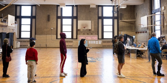 Voters cast their ballots at the Bok Building in Philadelphia on Nov. 8, 2022.